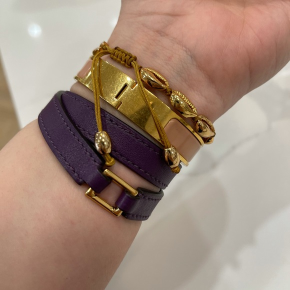 HERMES Rivale Double Tour Bracelet Ultraviolet - Picture 14 of 15